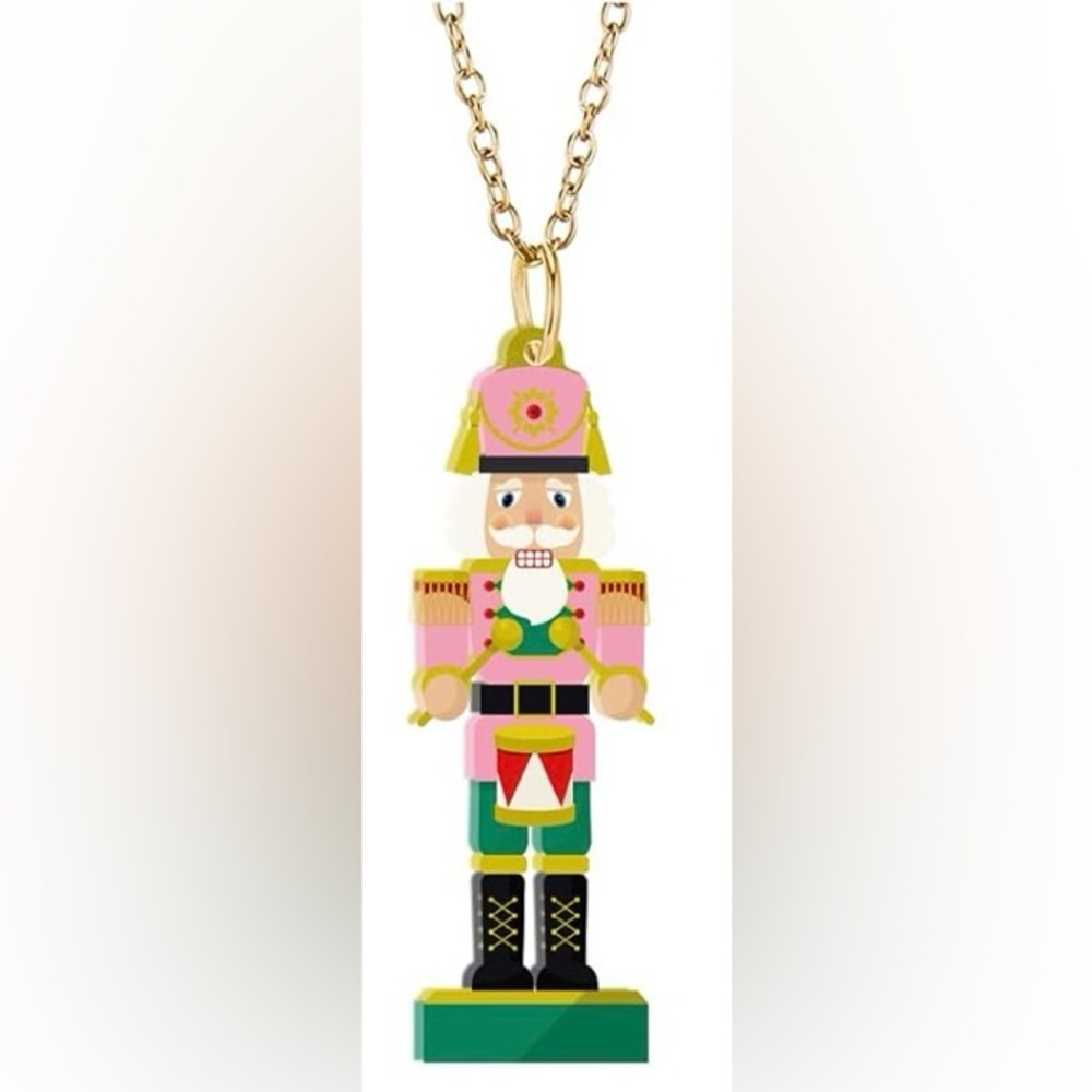 Colorful Nutcracker Pendant Necklace